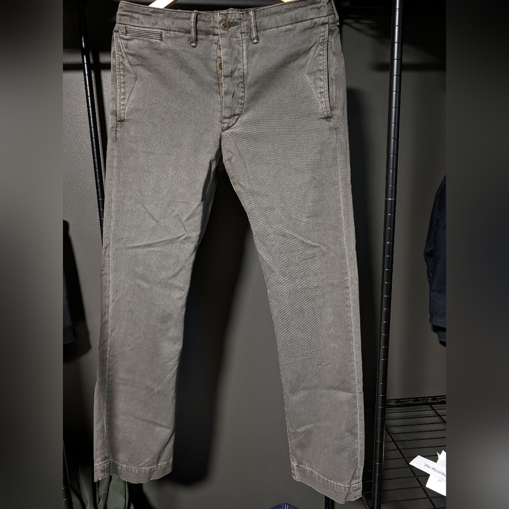 Ralph Lauren Double RL Gray Officer Chino